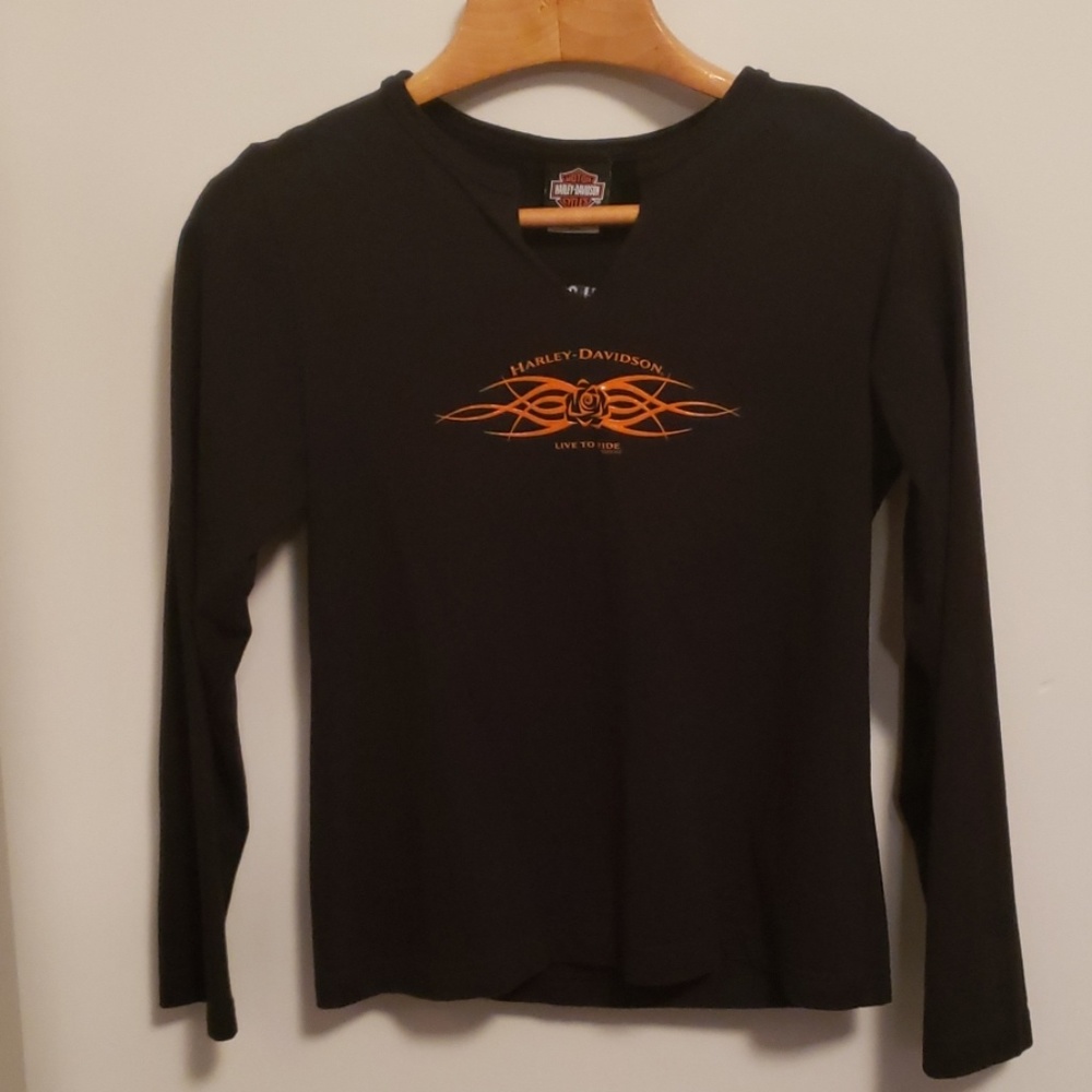 Harley Davidson Womens Long Sleeve T- Shirt
